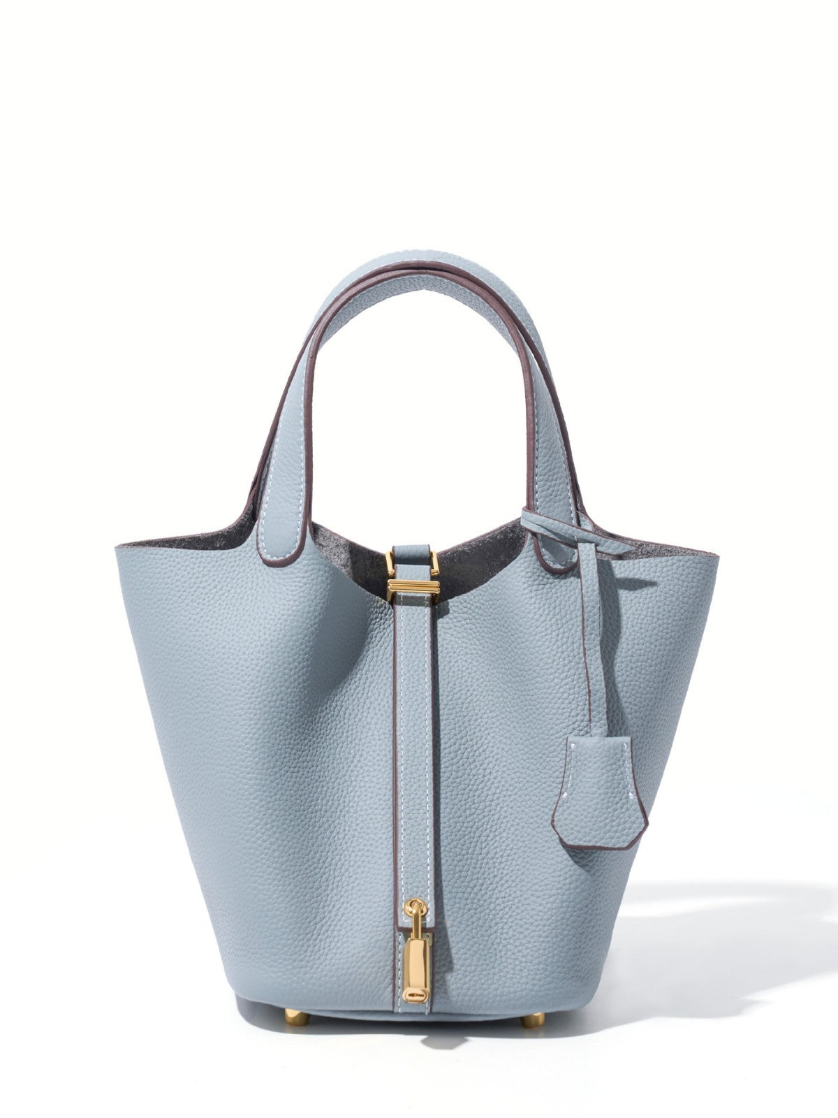 Classic First Layer Cowhide Vegetable Basket Light Luxury High-grade Genuine Women's Messenger Bag