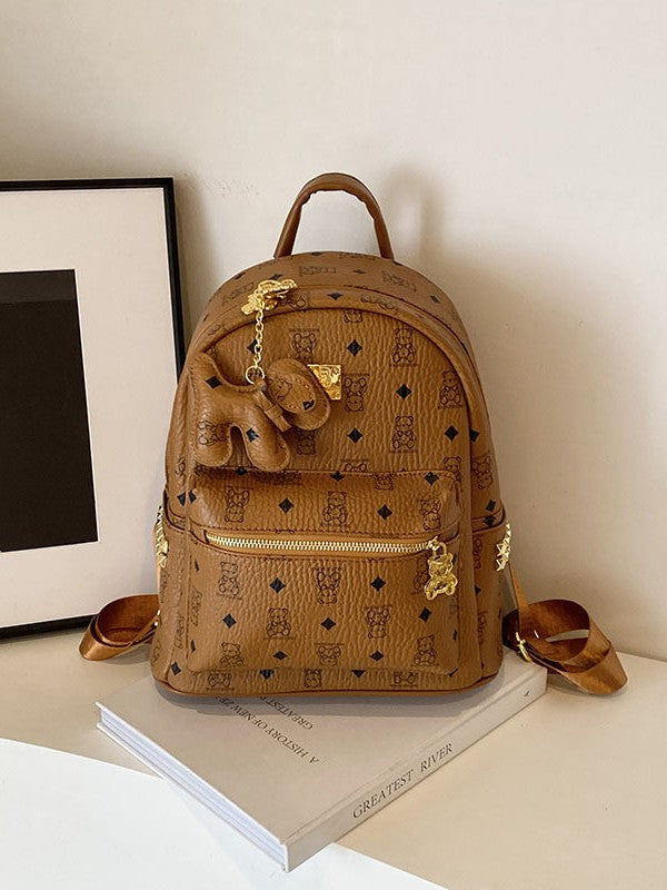 Women's & Men's Printed Niche High Sense Commute Leisure Backpack