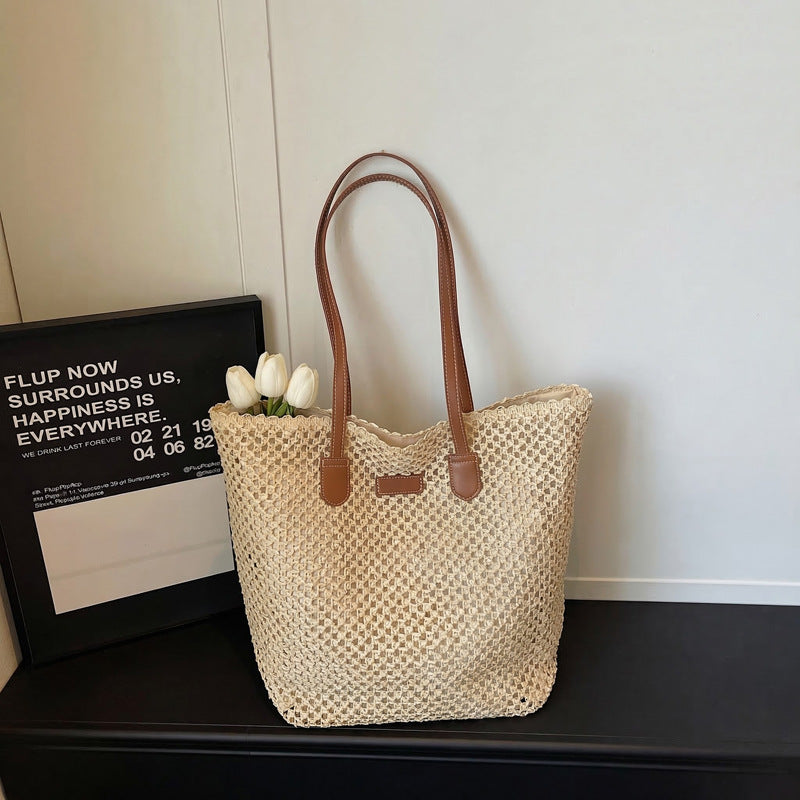 Women's Style Fashion Large Capacity Underarm Simple Tote Bag