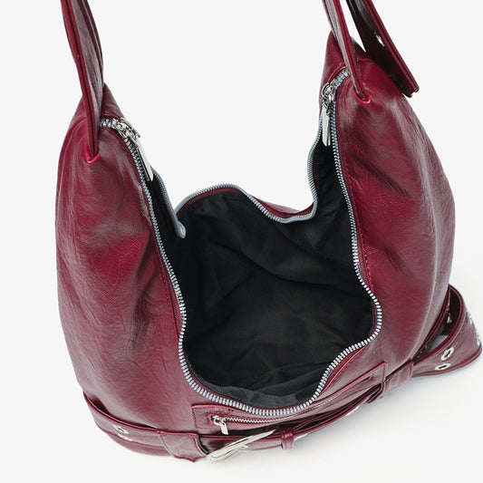 Women's Retro Large Capacity Black Charter Car Style Bags