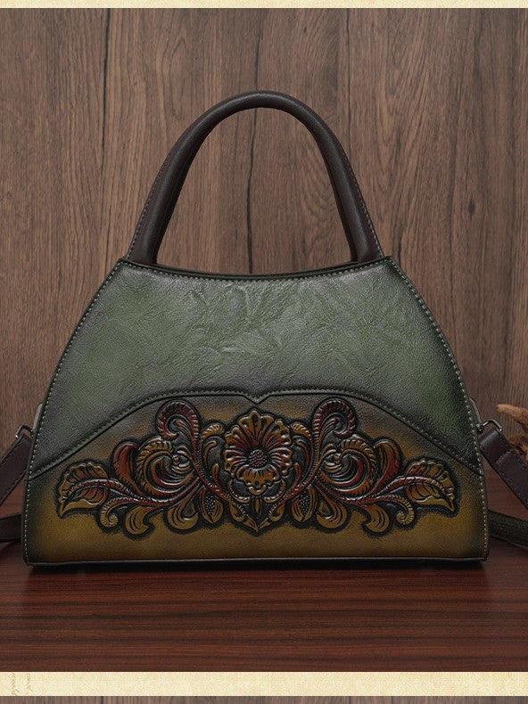 Women's Fashion Portable Trendy Mom Retro Easy Matching Large Women's Shoulder Bag