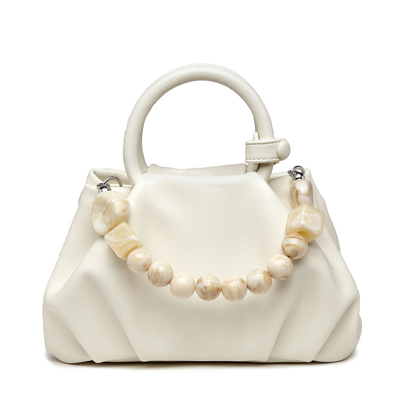 Women's Niche Fashionable Pleated Cloud Portable Elegant Korean Style Women's Handbag