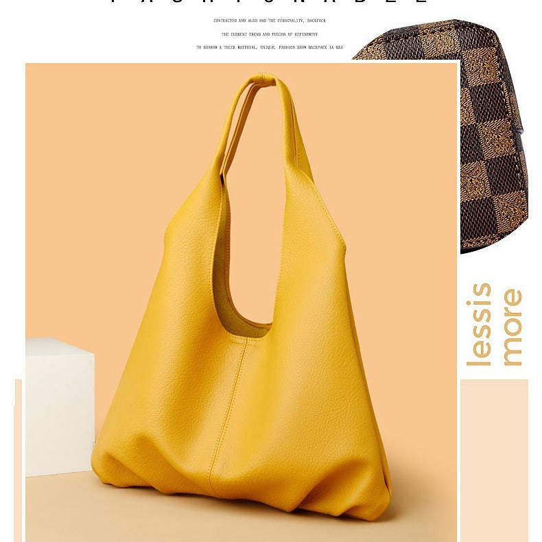 Women's Soft Comfortable Feel Large Capacity Colorful Fashion Simple Winter Tote Bag