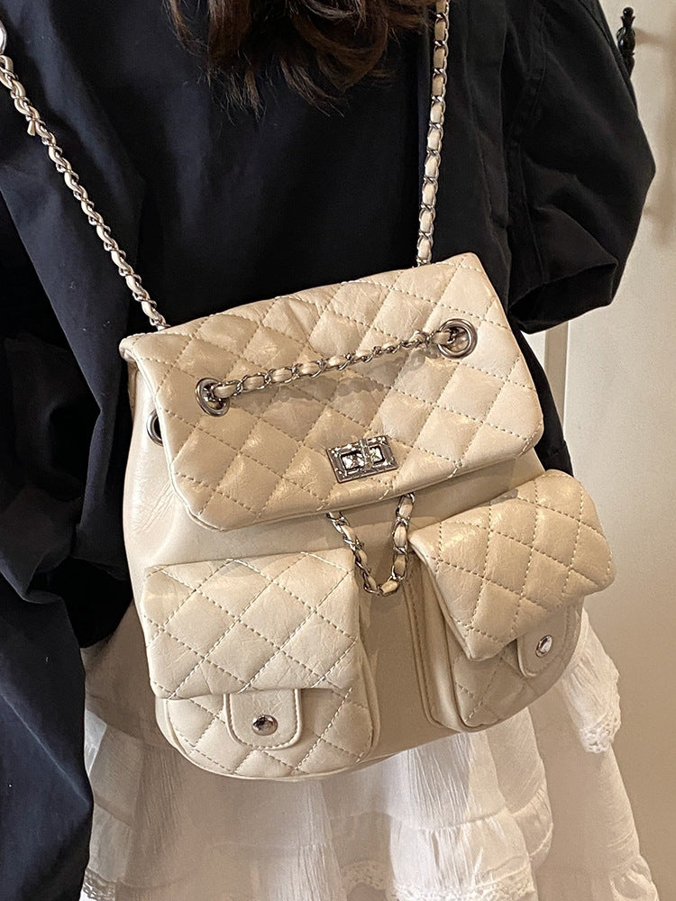 Women's Chic Rhombus Chain Temperament Wild High-grade Women's Shoulder Bag
