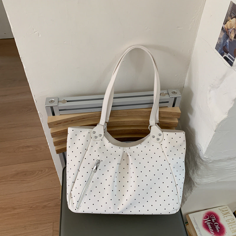 Women's Polka Dot Spring Leisure Fashion Best-selling Class Commuter Large Tote Bag