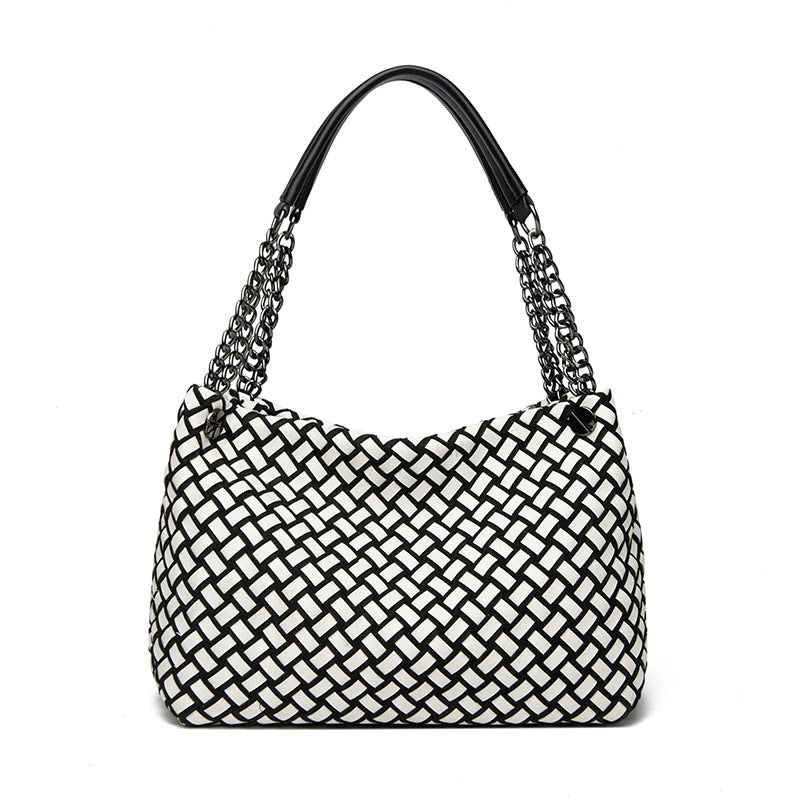 Women's Vintage Weave Leisure Underarm Basket Women's Shoulder Bag