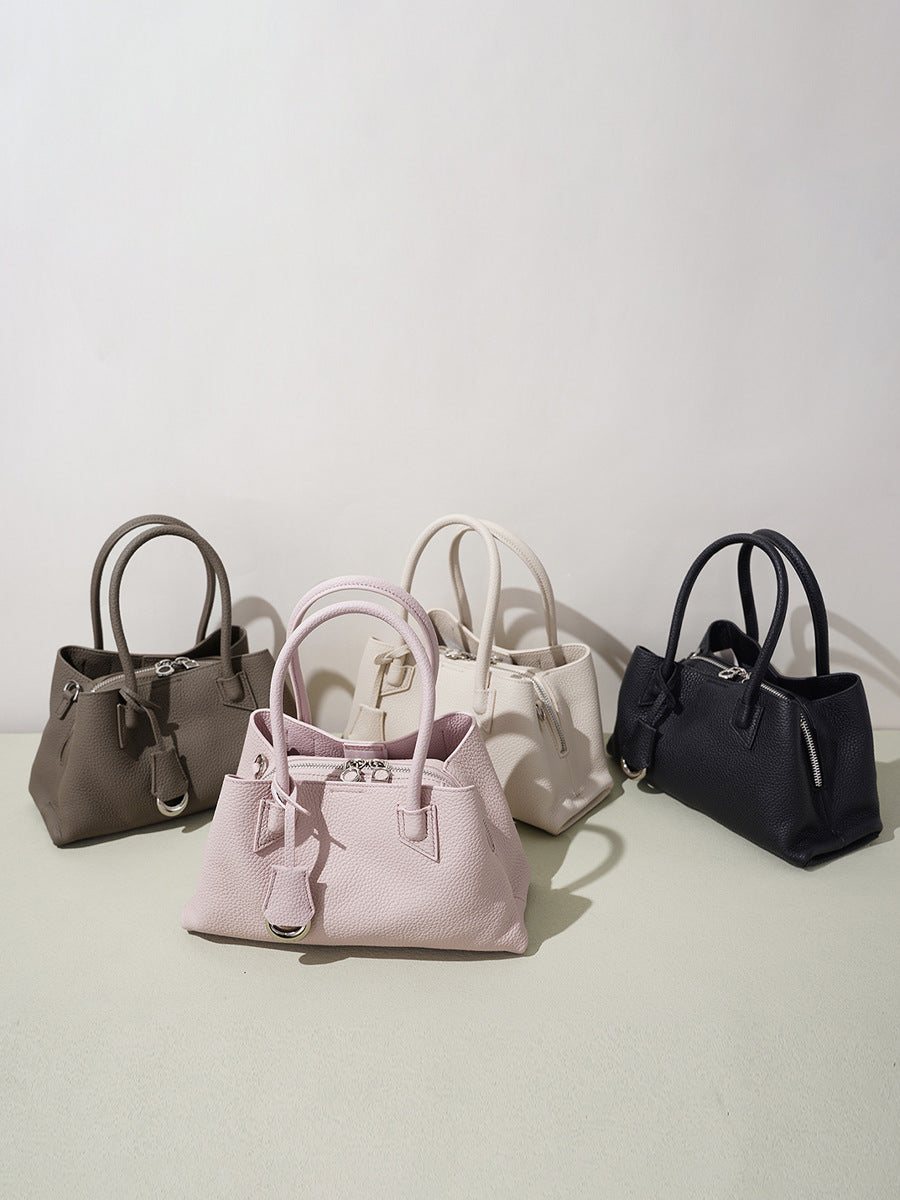Women's Vegetable Basket Design Genuine Leather Good-looking Fashionable Women's Handbag