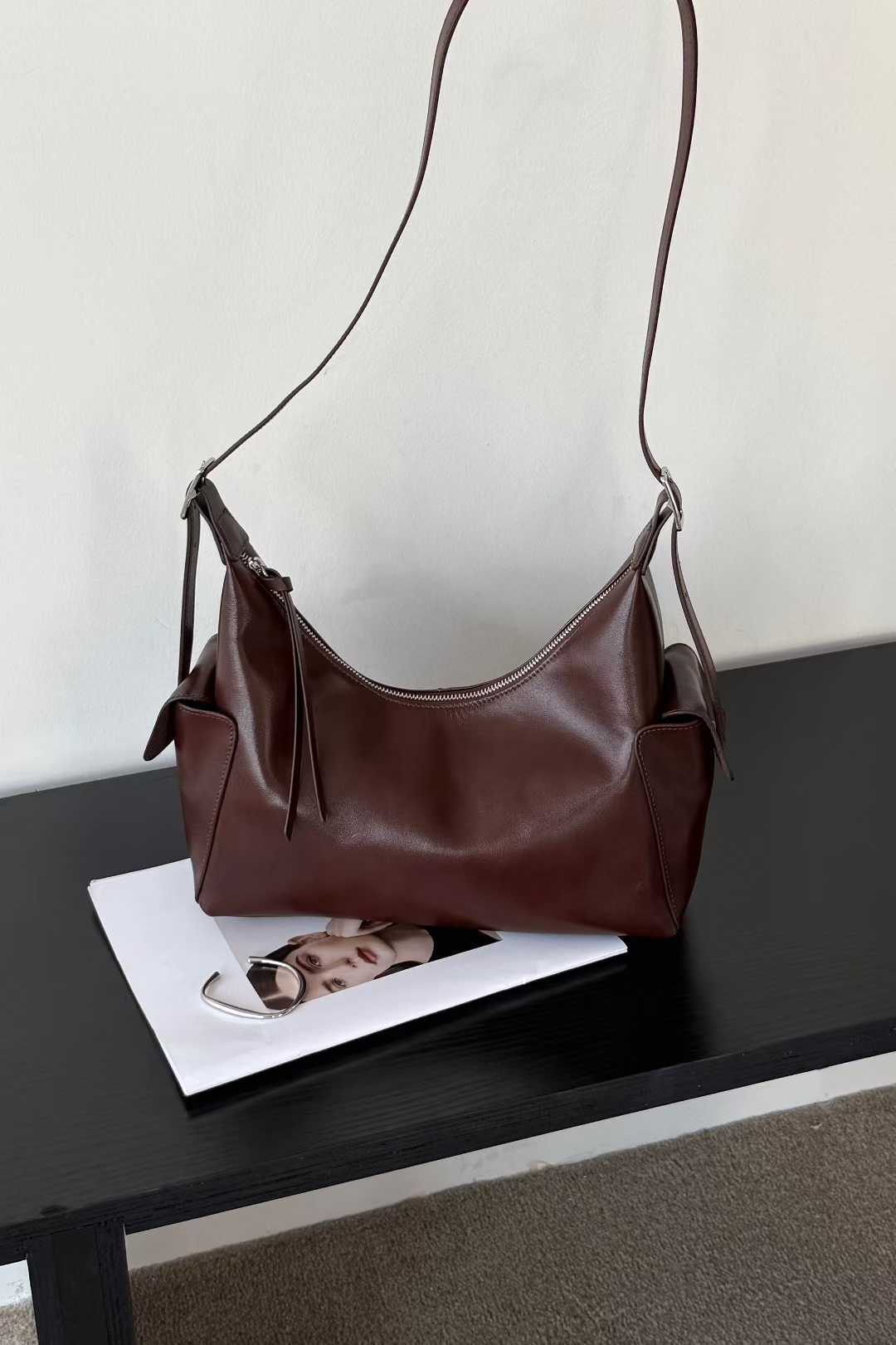 Women's First Layer Vegetable Tanning Leather Genuine Large Capacity Bags