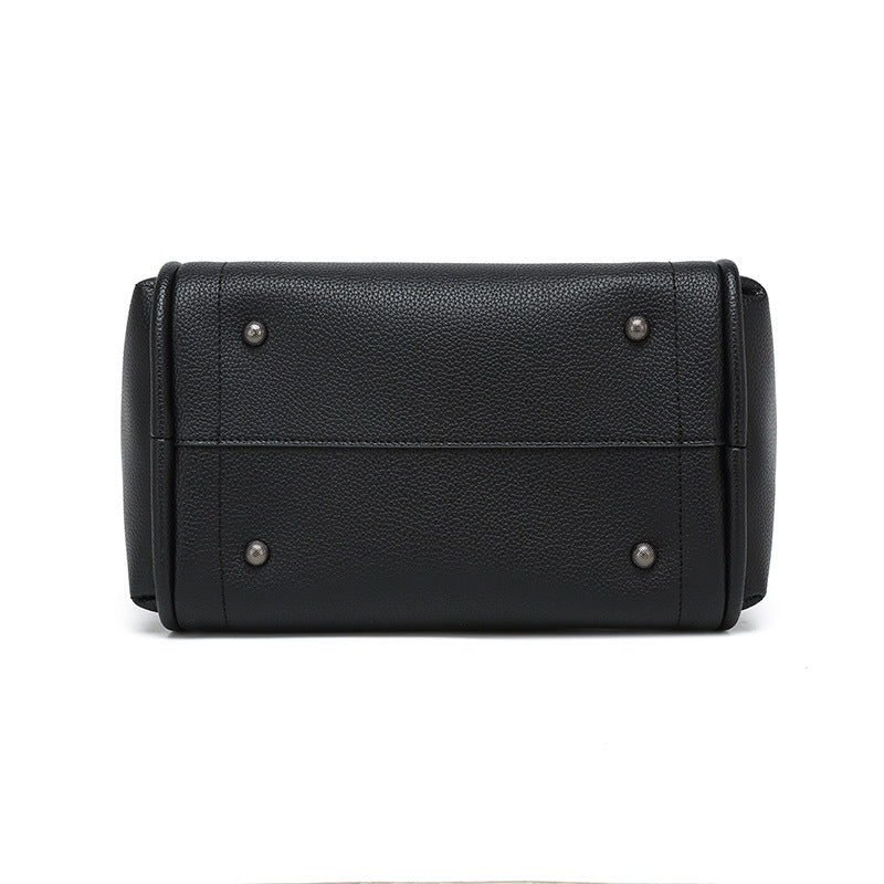 Women's Korean Textured Vegetable Basket Simple Commuting Handbags