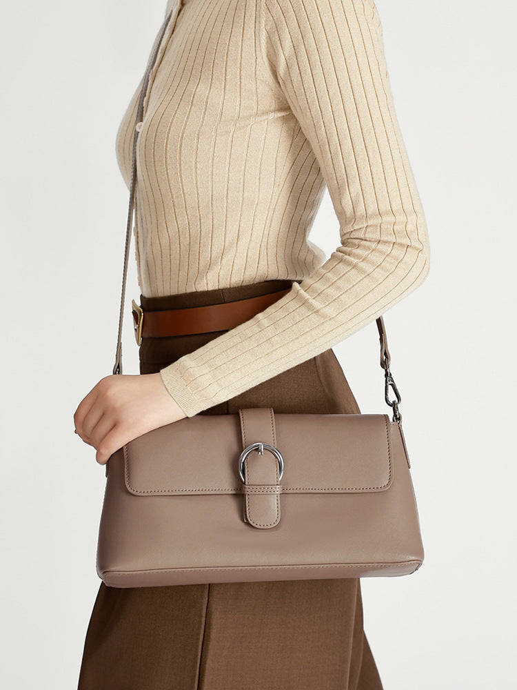 Women's Special Interest Light Luxury Baguette High-grade Leather Versatile High Quality Women's Messenger Bag
