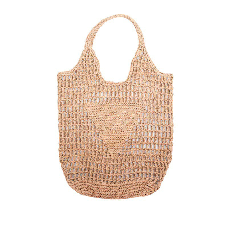 Woven Cotton String Net Pocket Holiday Handmade Women's Shoulder Bag