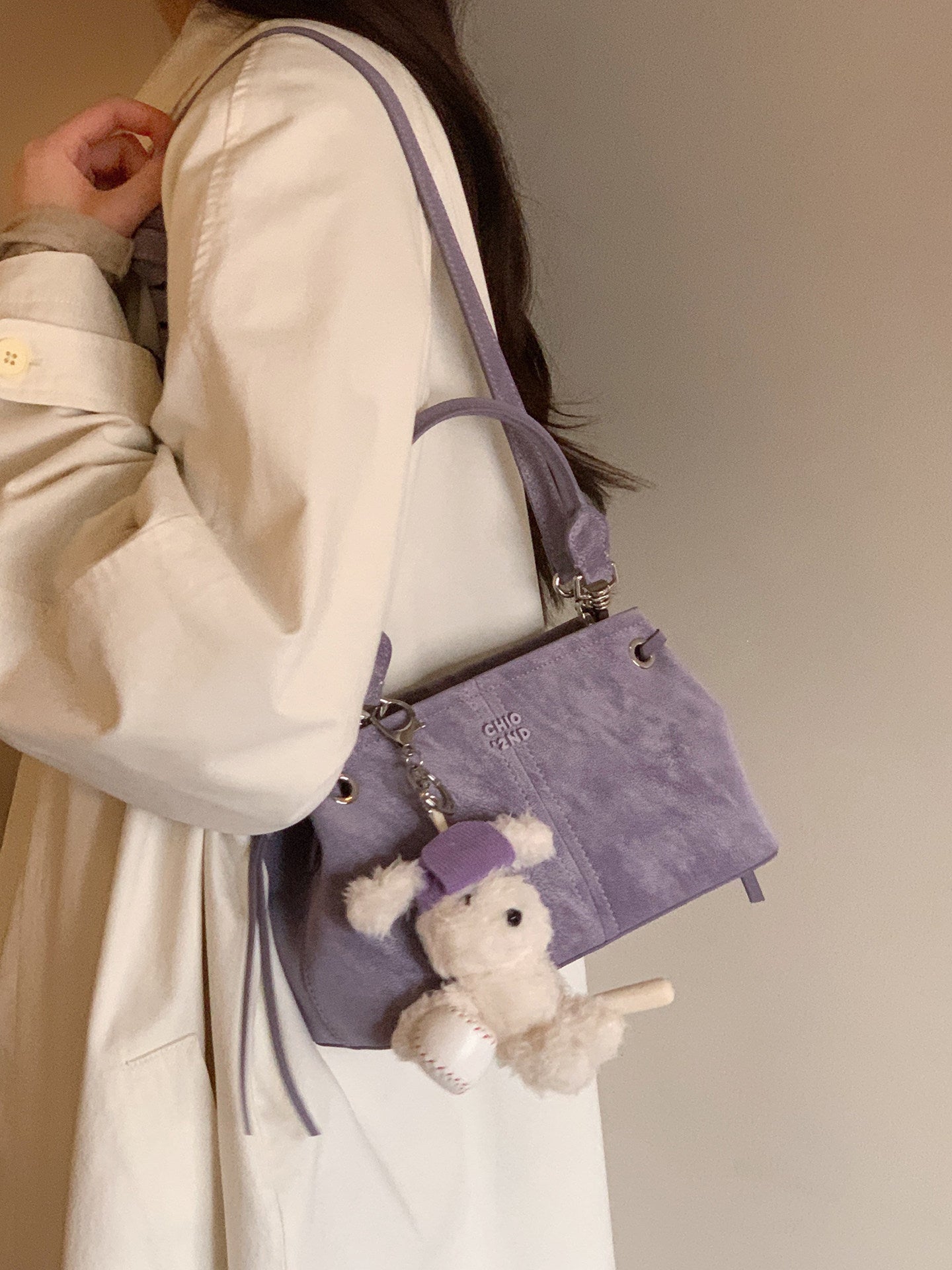 Spring Mountain Valley Female Purple Simple Women's Shoulder Bag