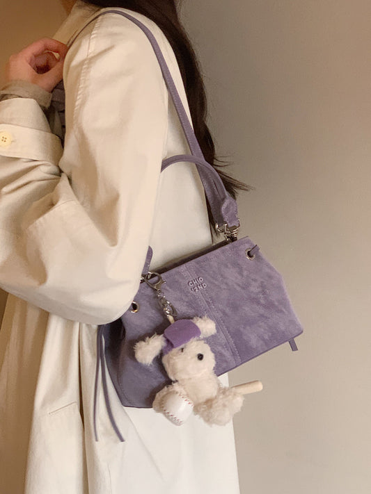 Spring Mountain Valley Female Purple Simple Women's Shoulder Bag