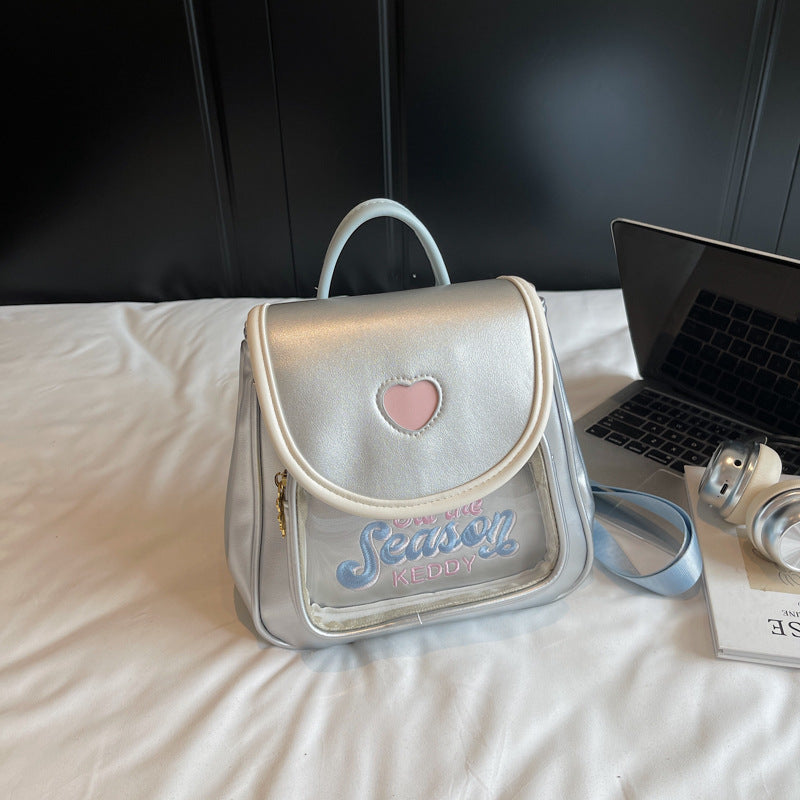 Dopamine Cartoon Good-looking Large Capacity Out Embroidery Women's Backpack