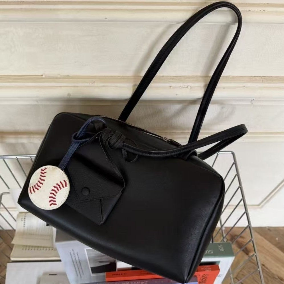 Genuine Leather Boston Red Bowling Commuter Bags