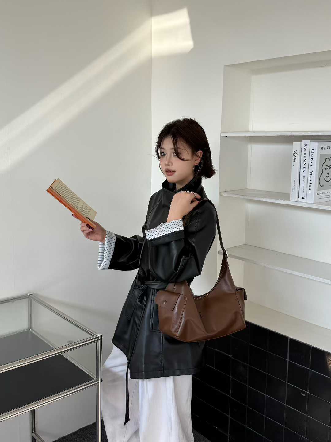 Women's First Layer Vegetable Tanning Leather Genuine Large Capacity Bags