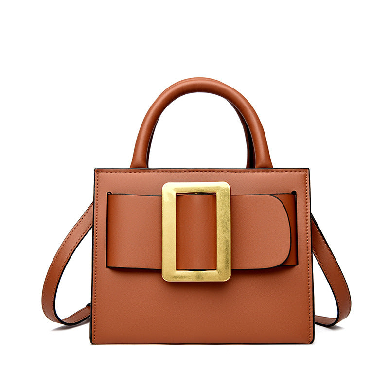 Design Large Button Bow Chain High-grade Portable Small Square Bags