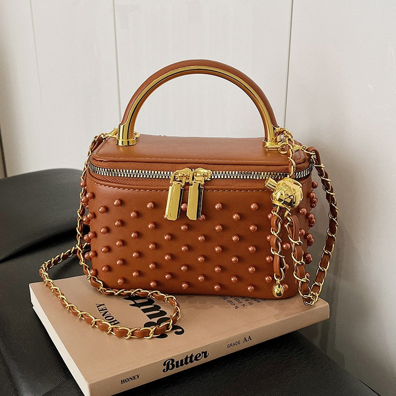 Commuter Trendy Box Fashionable Western Style Women's Messenger Bag