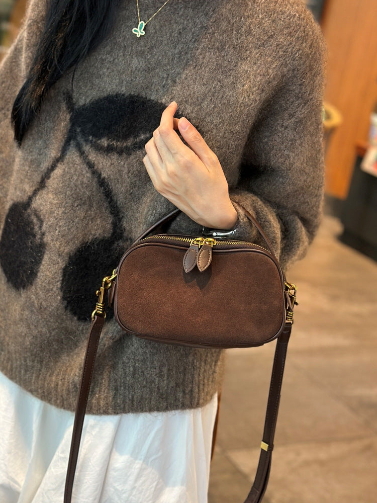 Women's Hand Carrying Fashion Cattlehide Leather Genuine Handbags