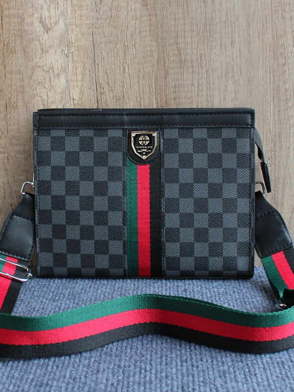 Men's & Women's Business Hard Large Capacity Plaid Trendy Handbags