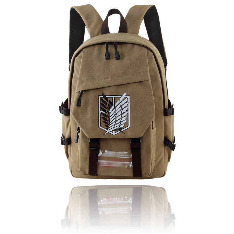 Beautiful Men's Canvas Simple Korean Style Leisure Backpack