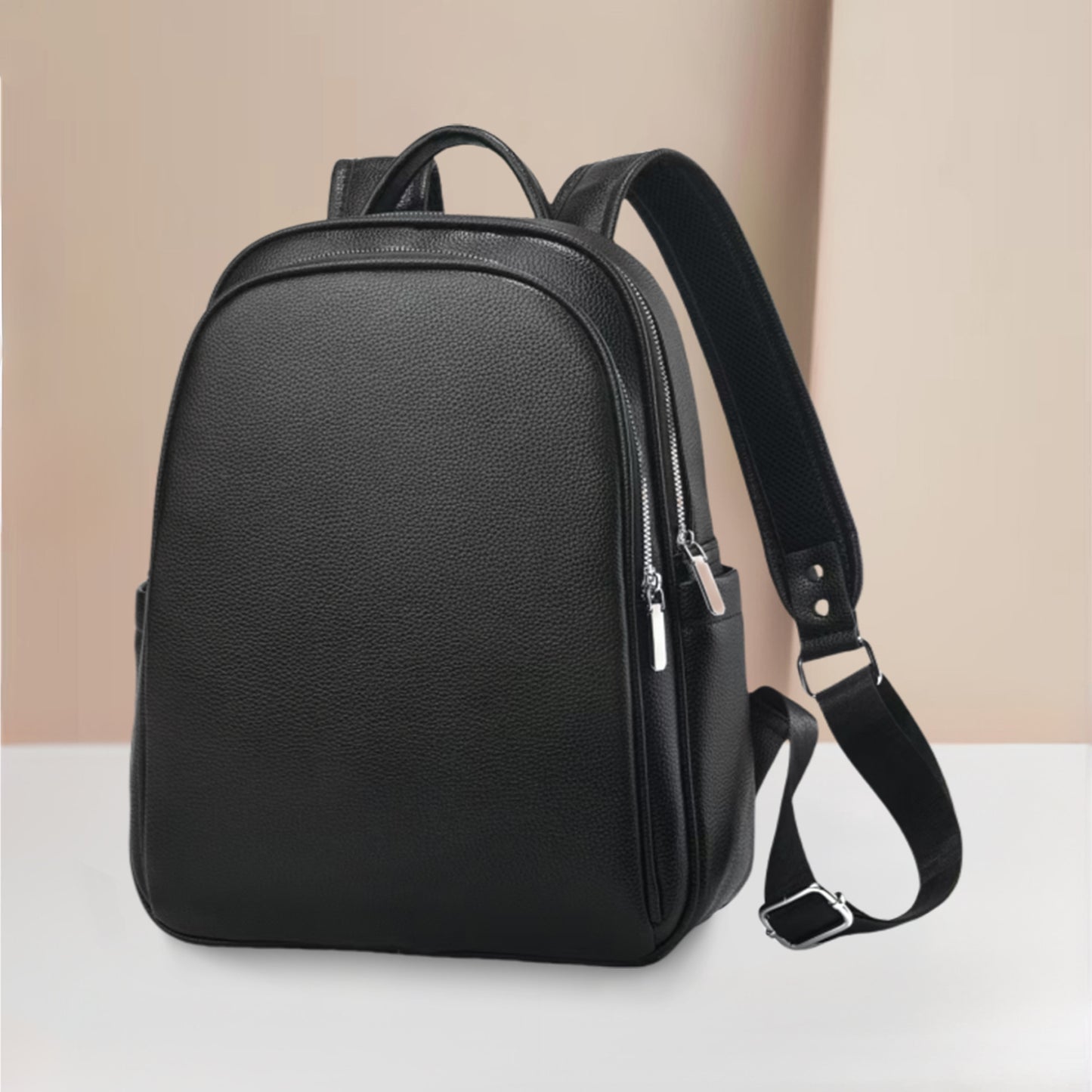 Women's & Men's Black Temperament Multifunctional Women's Backpack