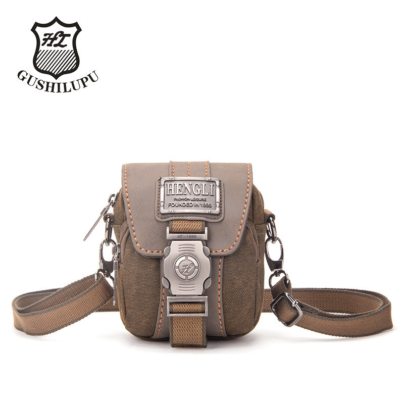 Fashion Classy Men's Vintage Canvas Mobile Bags