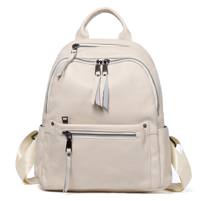 Cool Women's Genuine Leather Large Capacity Women's Backpack