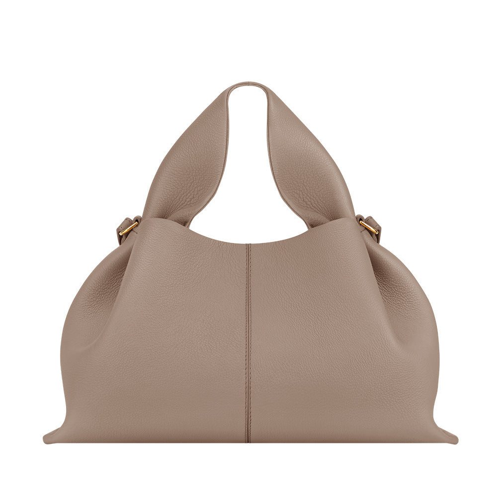 Women's Cloud Genuine Leather French Niche Dumpling Bags