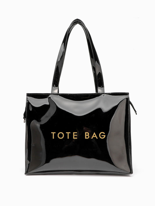 Fashion Simple Shopping Waterproof Letter Printing Tote Bag