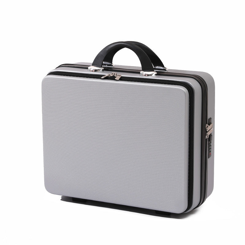 Women's & Men's Capital Business Front Open Cover Suitcase Inch Portable Password Cosmetic Case