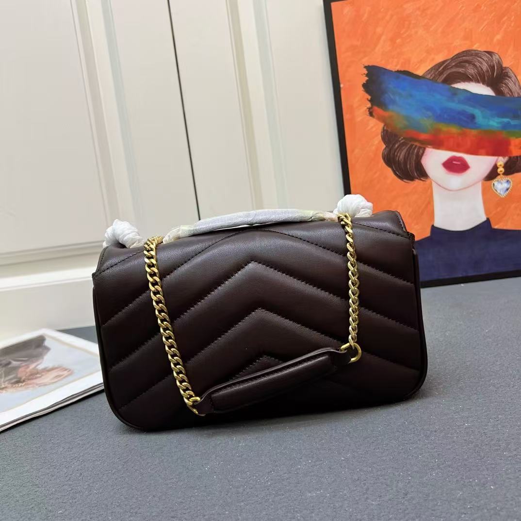 Comfortable New Women's Flip Sheepskin Chain Small Square Bags