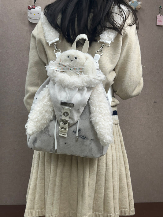 Women's Rabbit Ears Furry Large Capacity Cute Women's Shoulder Bag