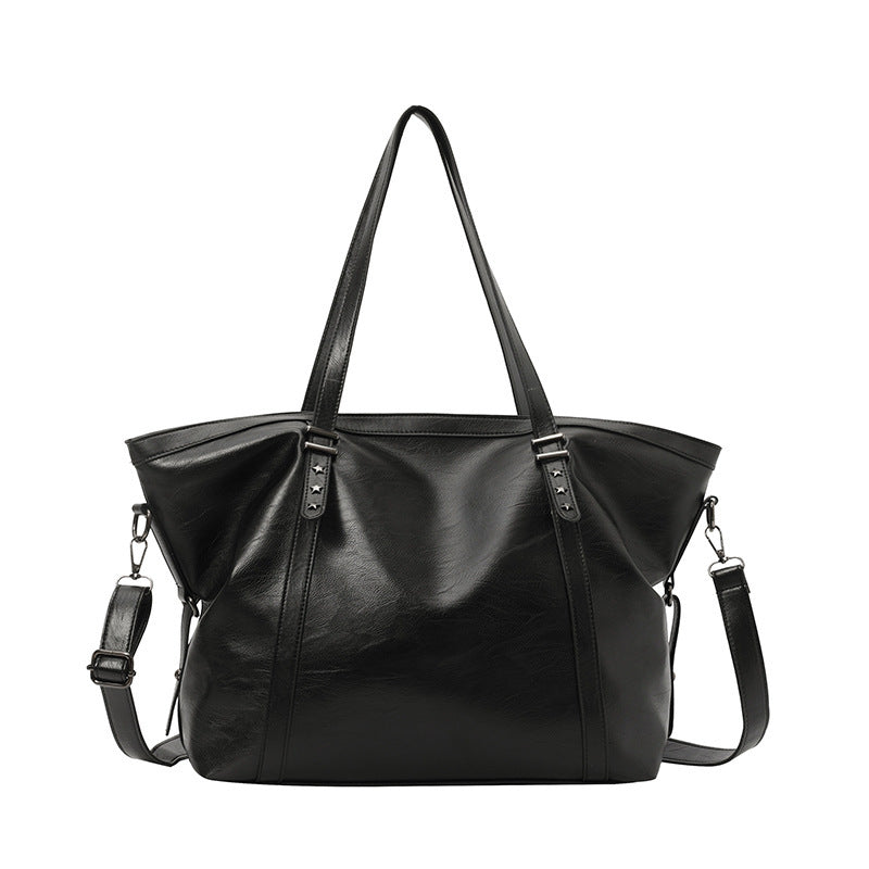 Women's Commute Autumn Tide Large Capacity Soft Leather Tote Bags