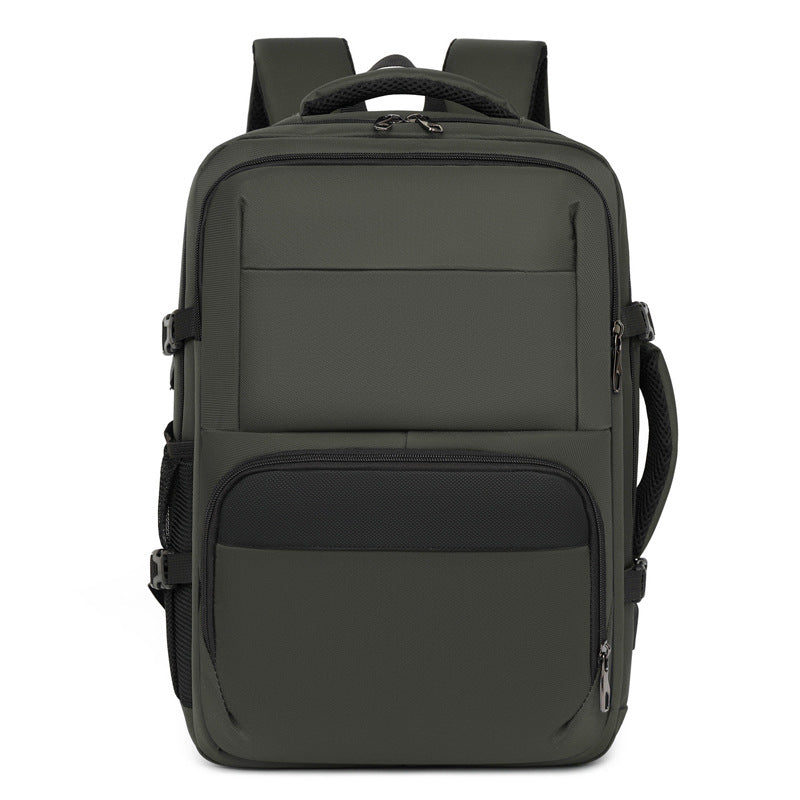 Solid Color Simple Large Capacity Computer Leisure Commute Backpacks