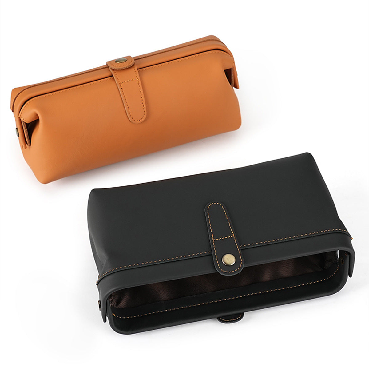 First Layer Cowhide Wash Cosmetics Storage Mobile Genuine Bags