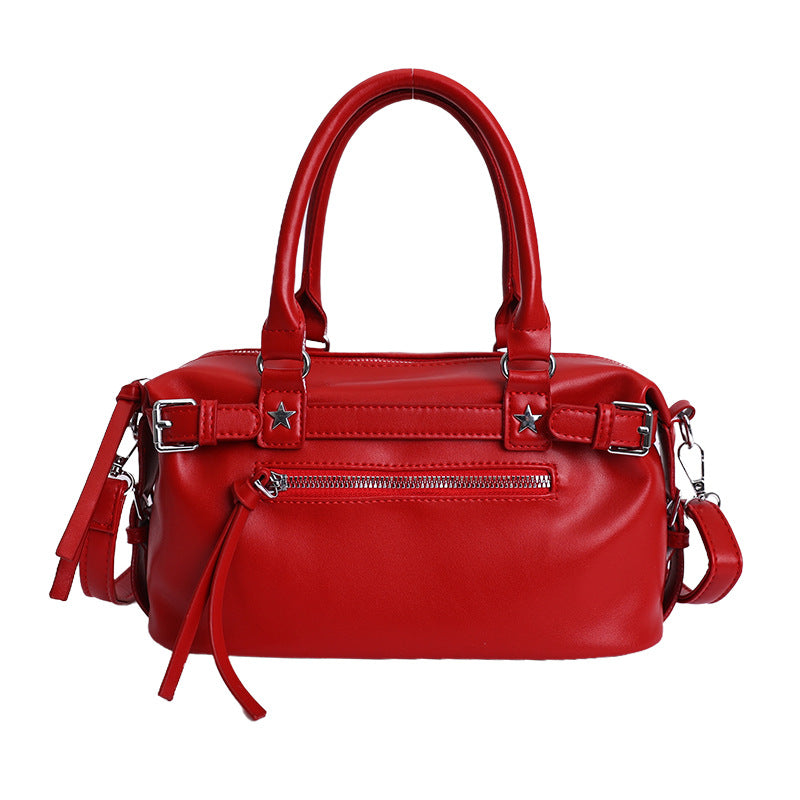 Women's Fashion Haulage Motor Style Portable Super Popular Niche Women's Handbag