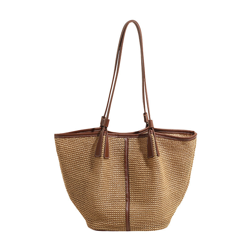 Women's French Straw Summer Fashion Simple Large Bags