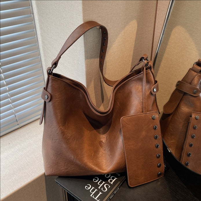 Women's Simple Retro Style Fashionable Personality Fashion Tote Bag