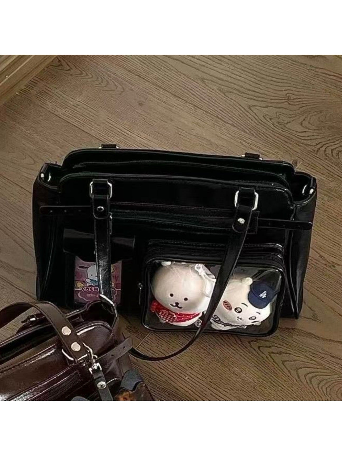 Transparent Motorcycle Cartoon Two-dimensional Storage Bracket Large Bags