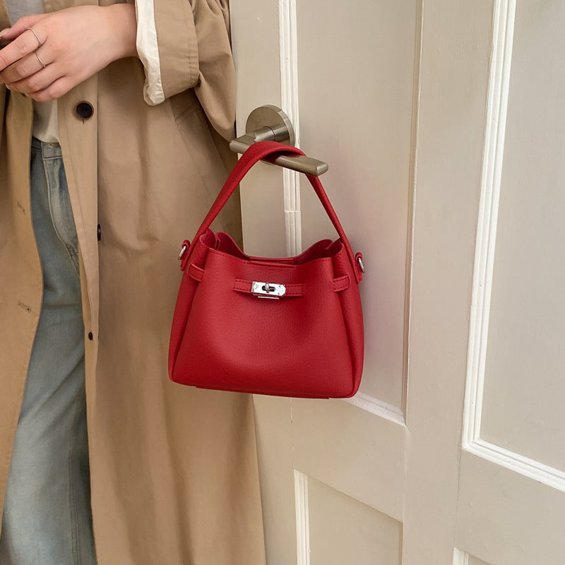 Attractive Women's Popular Fashion High-grade Portable Bucket Bag