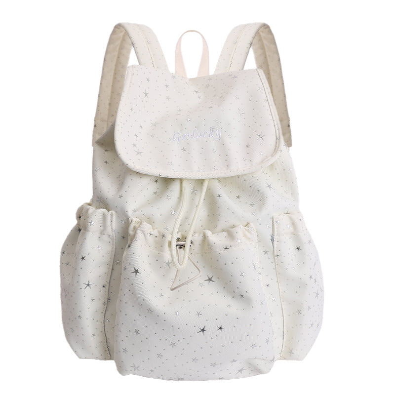 Large Capacity Simple Starry Fashion Letter Backpacks