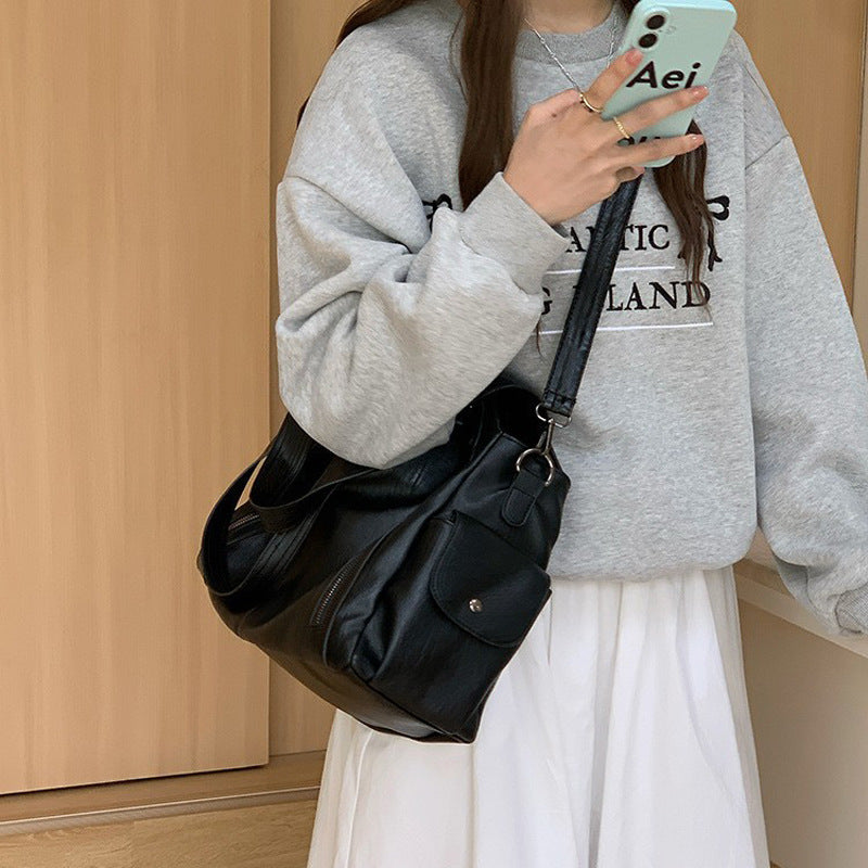 Women's Large Capacity Fashion Simple Commuter Tote Bags