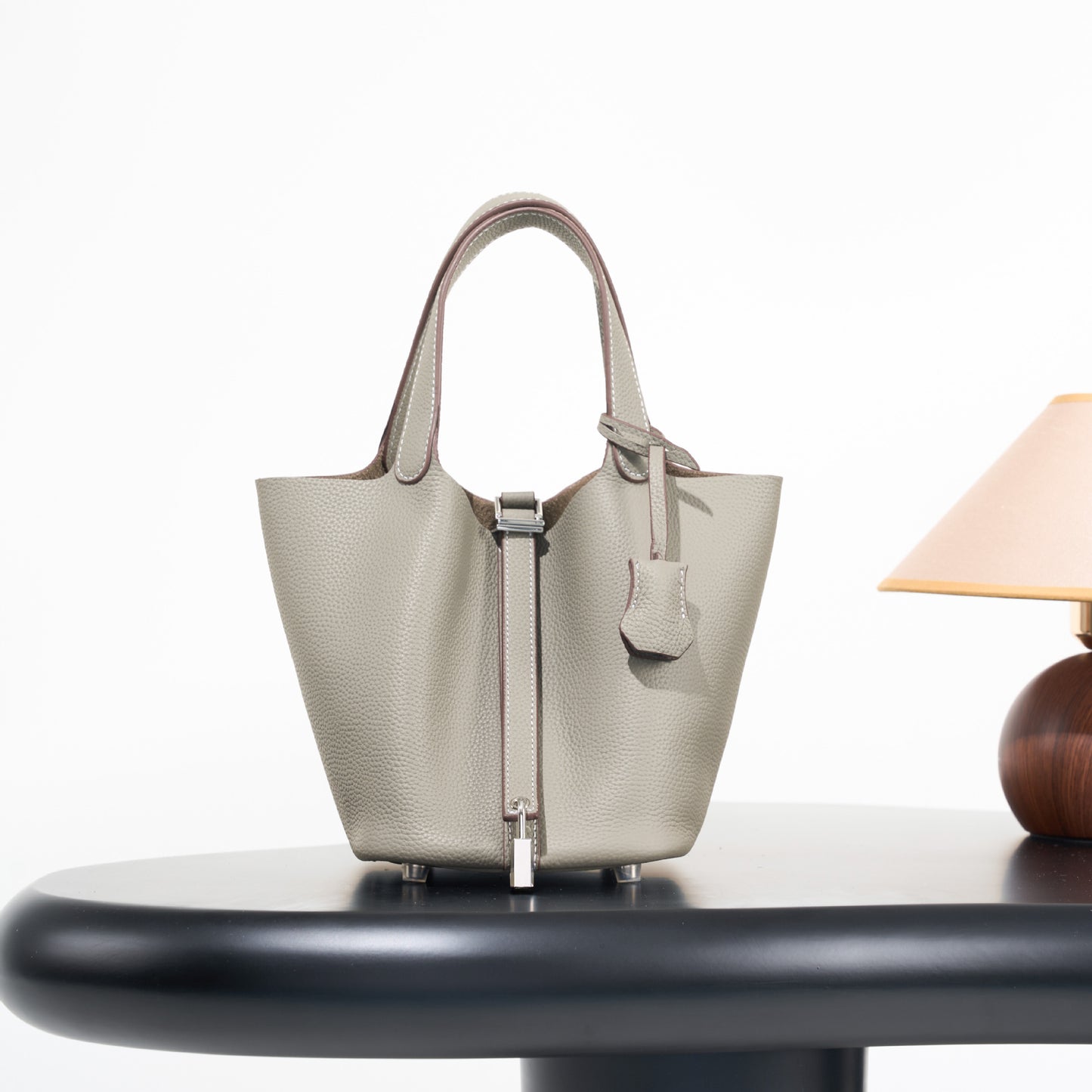 Classic First Layer Cowhide Vegetable Basket Light Luxury High-grade Genuine Women's Messenger Bag