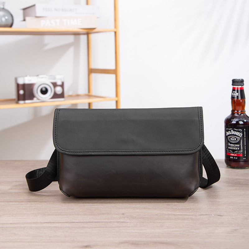 Men's Trendy Leather Retro Crazy Horse Simple Backpacks