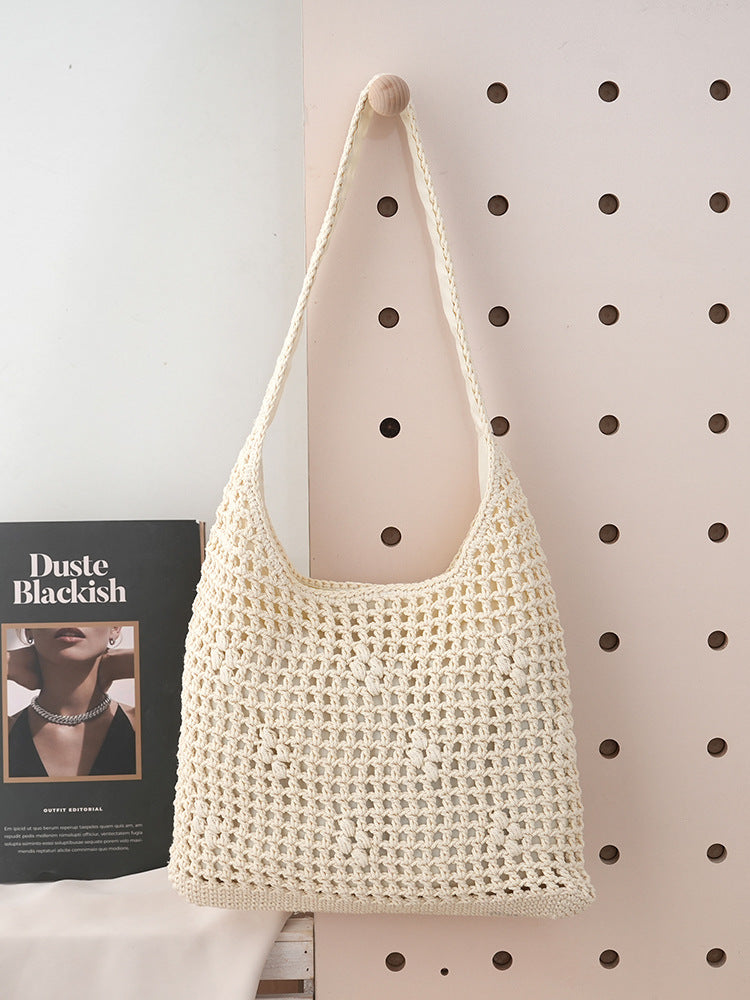 Women's Large Capacity Hollow One Shopping Idle Bags