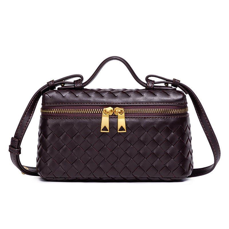 Classic Hand-woven Box Fashion Portable Mini Cosmetic Bags