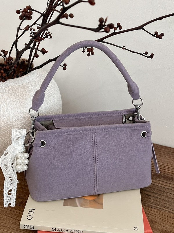 High-grade Purple Niche Stitching Hand Carrying Springtide Versatile Women's Messenger Bag