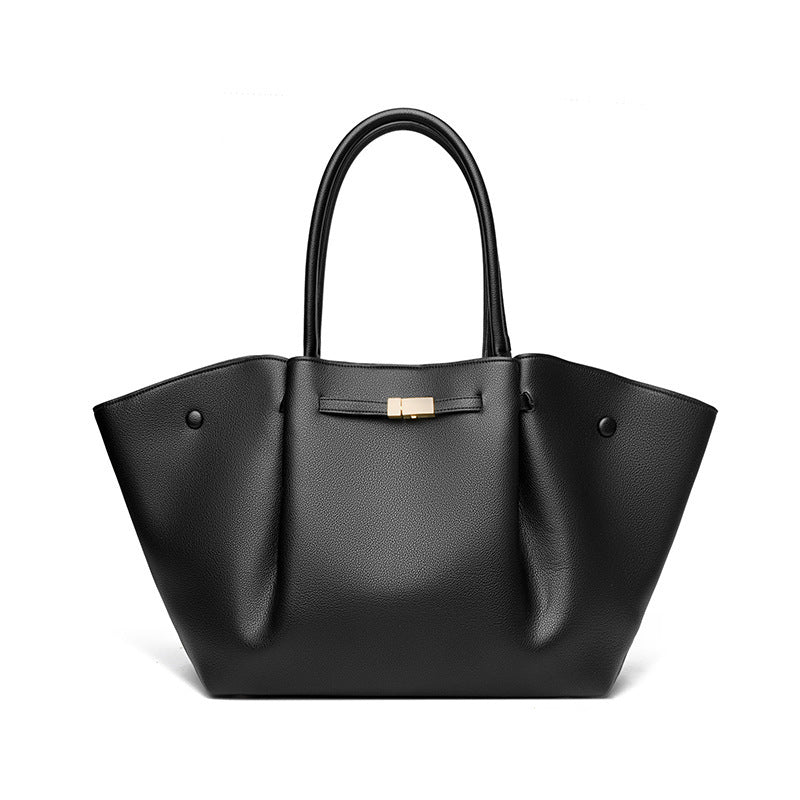 Women's Large Capacity Business Simple Fashion Leather Tote Bag