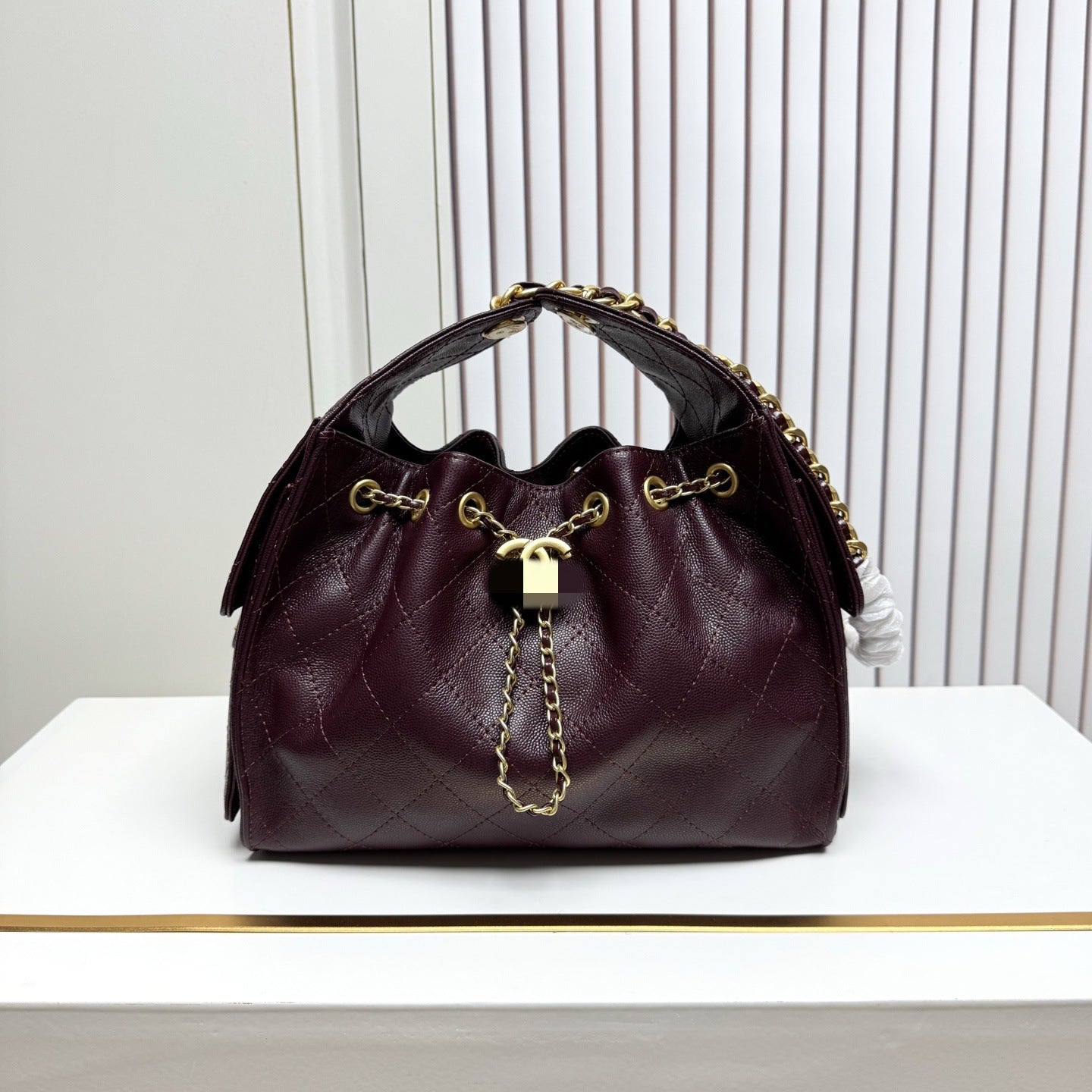 Women's Style Chain Commute Design Diamond Plaid Bags